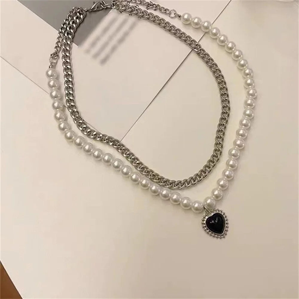Black Heart Necklace