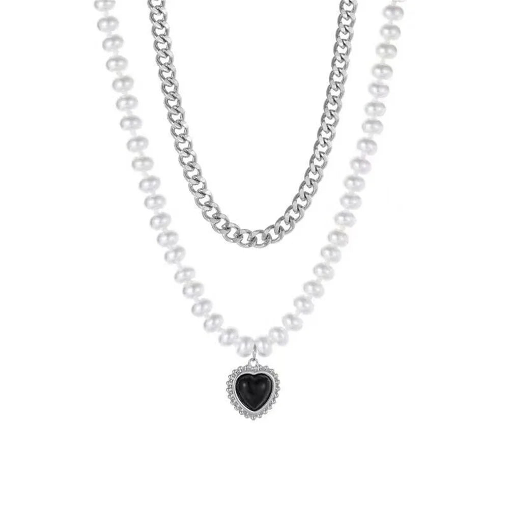 Black Heart Necklace