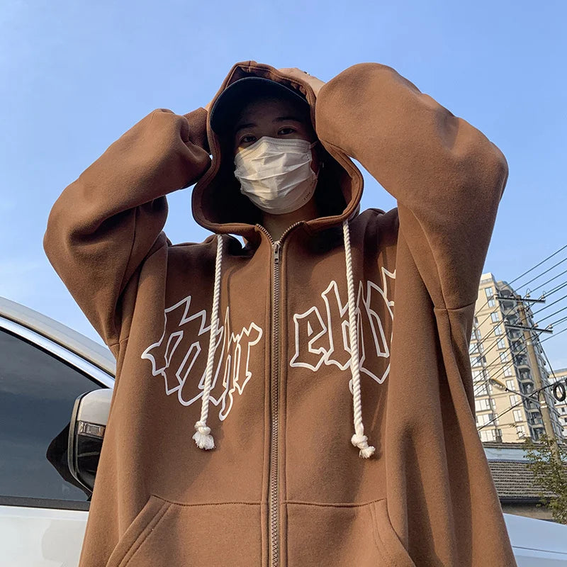 Brown Zip Up