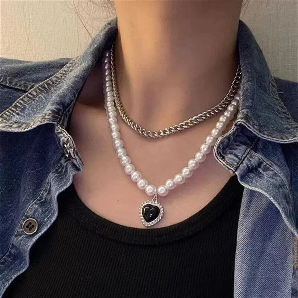 Black Heart Necklace