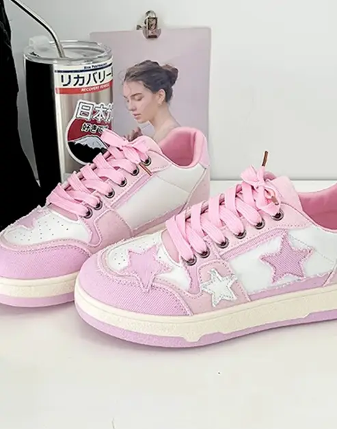 Pink Stars Shoes