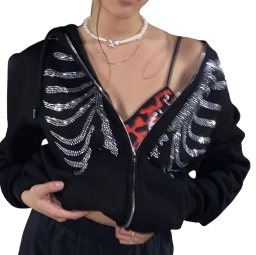 Skeleton Zip Up