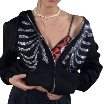 Skeleton Zip Up