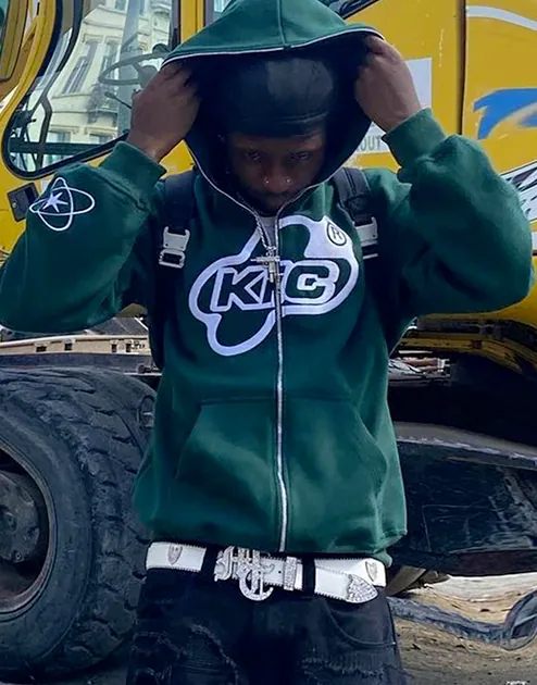 Green Zip Up