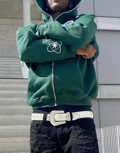Green Zip Up
