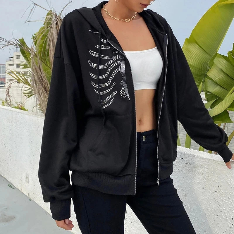 Skeleton Zip Up