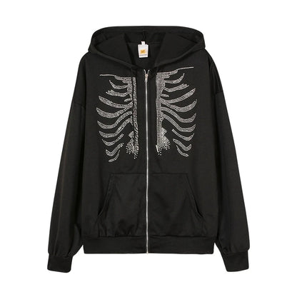 Skeleton Zip Up