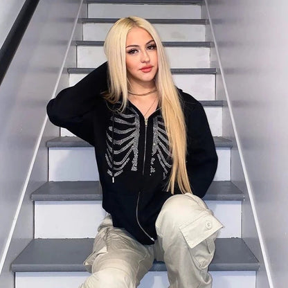 Skeleton Zip Up