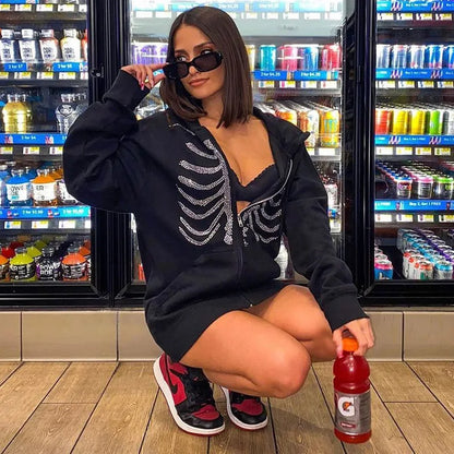 Skeleton Zip Up